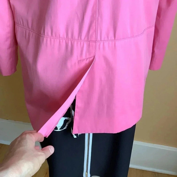 JONES NEW YORK Pink Toggle Trench Coat Size S - Picture 8 of 16